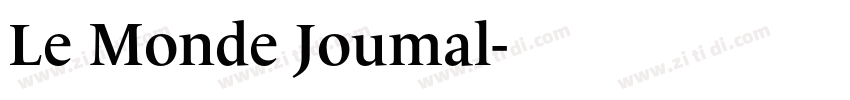 Le Monde Joumal字体转换